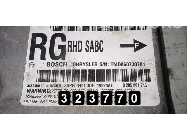 Řídící jednotka 0285001743 Chrysler Voyager 2007