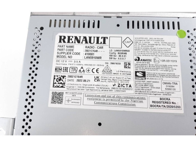 Комплект блоков управления 280212764R, 410081   Dacia Sandero III