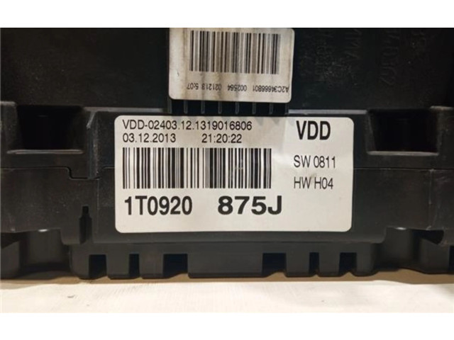 Панель приборов A2C34666801 Volkswagen Touran II