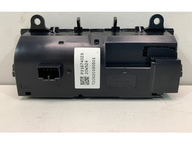 Блок управления кондиционера воздуха / климата/ печки (в салоне) 31674023 Volvo XC90