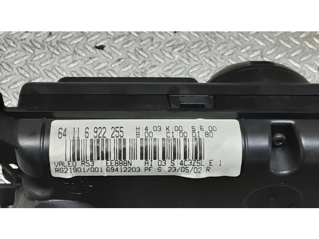 Блок управления климат-контролем 64116922255 Mini One Cooper R50 53