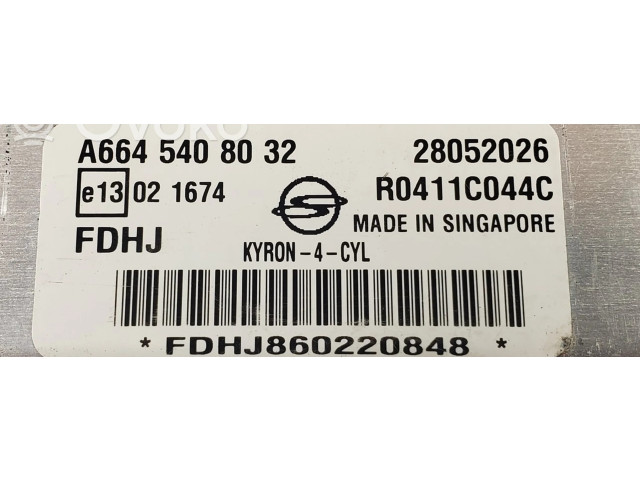 Блок управления двигателя 28052026, A6645408032 SsangYong Kyron