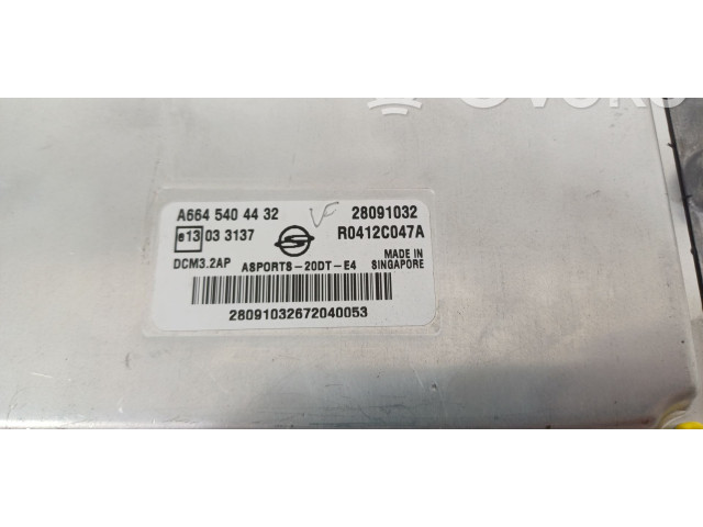 Блок управления двигателя A6645404432, 28091032 SsangYong Actyon