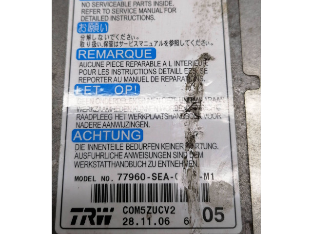 Блок подушек безопасности 77960SEA Honda Accord