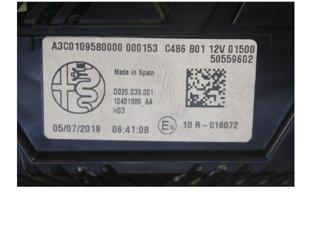 Přístrojová deska Alfa Romeo Stelvio 2016 A3C0109580000