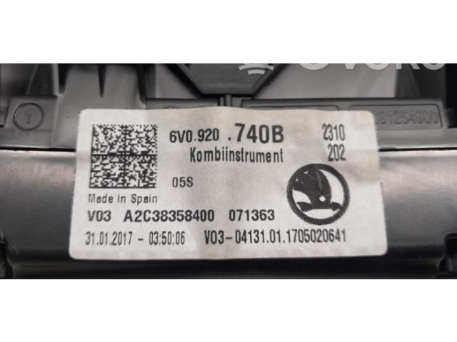 Панель приборов O199133, 071363 Skoda Fabia Mk3 (NJ)