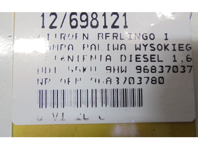 Vstřikovací čerpadlo 9683703780, 9683703780 Citroen Berlingo 9