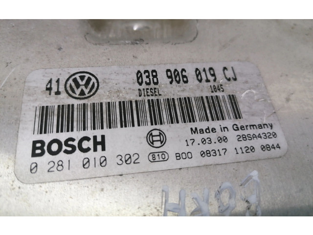 Řídící jednotka 038906019CJ, 0281010302   Volkswagen Bora 2002