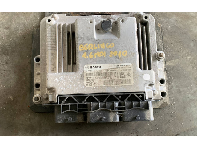 Блок управления двигателя 0281019817 Citroen Berlingo