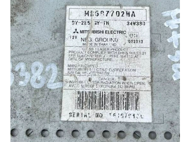 Радио/ проигрыватель CD/DVD / навигация MR587702HA Mitsubishi Colt