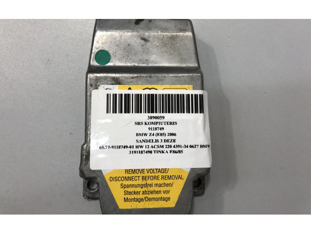 Блок подушек безопасности 9118749 BMW Z4 E85 E86