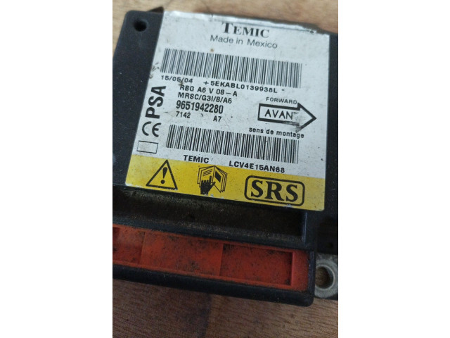 Блок подушек безопасности 9651942280 Citroen C2