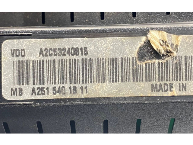 Панель приборов A2515401611 Mercedes-Benz R W251