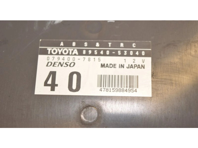 Блок управления АБС 079400-7815, 89540-53040 Lexus IS 200-300