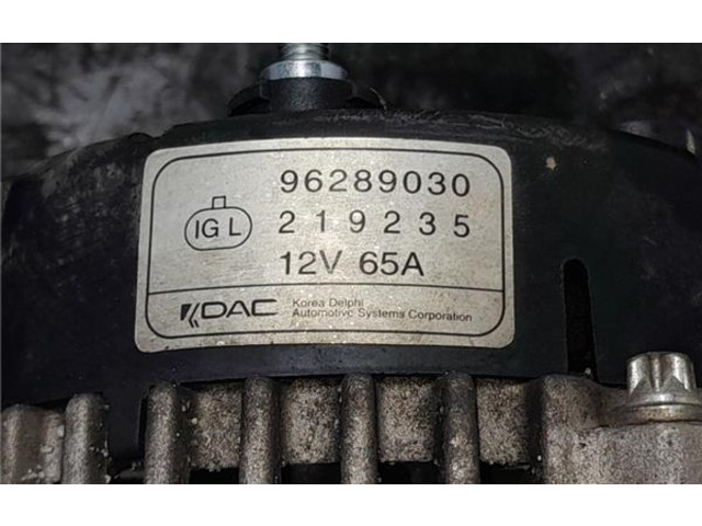 Генератор 96289030   Chevrolet Matiz      