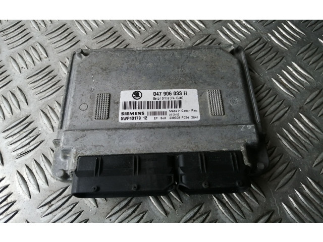 Блок управления двигателя 047906033H, 5WP40179 Skoda Fabia Mk1 (6Y)