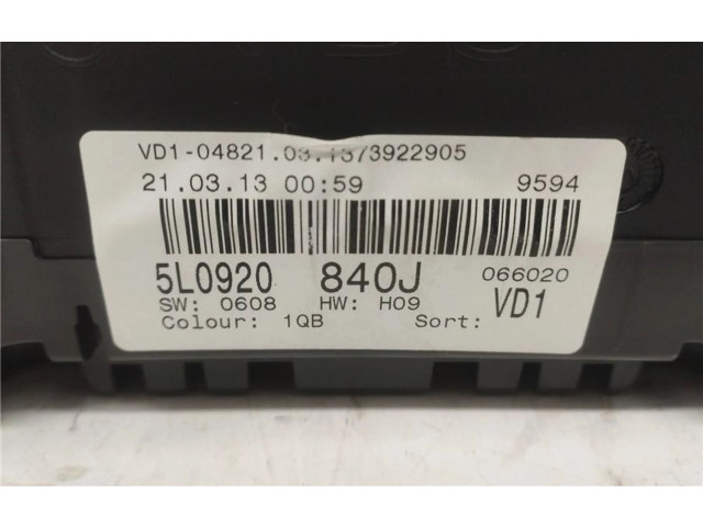 Панель приборов A2C53425999, 0090059 Skoda Yeti (5L)