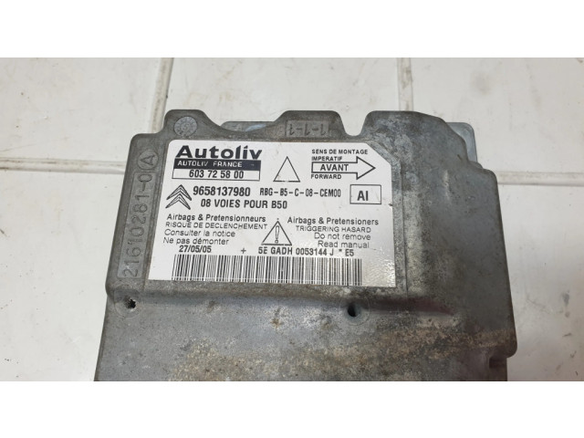 Блок подушек безопасности 9658137980, 60372580   Citroen C4 I