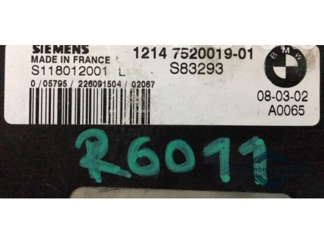 Блок управления двигателем Блок управления 1214752001901, S118012001L Mini Cooper Hatch Hardtop