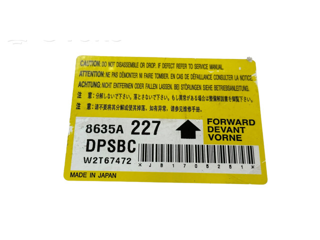 Блок подушек безопасности 8635A227, W2T67472 Mitsubishi i-MiEV