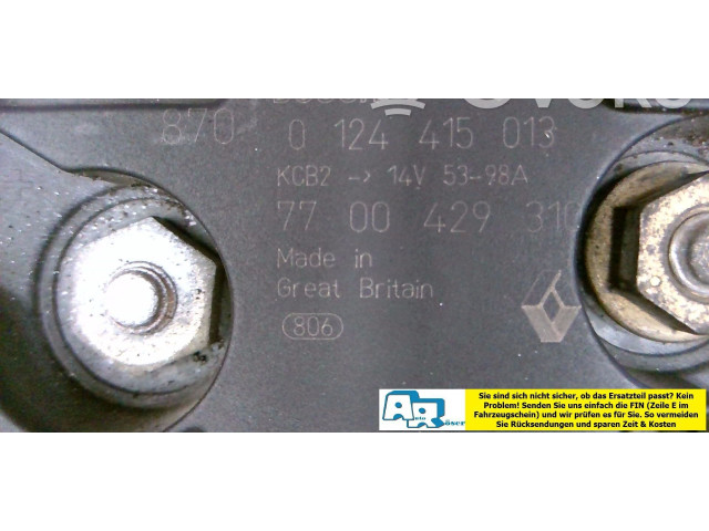 Генератор 7701477694, 7701477692 Dacia Logan I