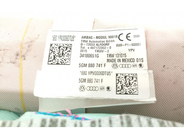 Подушка безопасности двери 5gm880741f Volkswagen Golf SportWagen