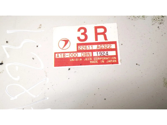 Блок управления двигателя 22611ag322, a18-000 Subaru Forester SF