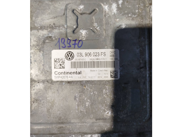 Блок управления двигателя 03l906023fs, 5wp42676aa   Volkswagen PASSAT B7