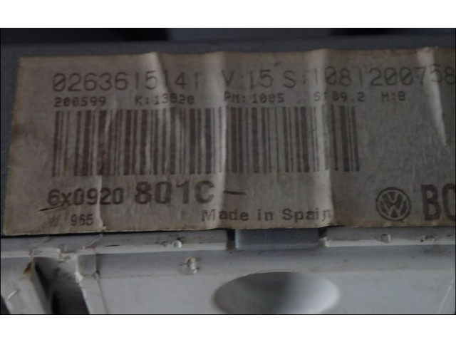 Панель приборов    Volkswagen Lupo       