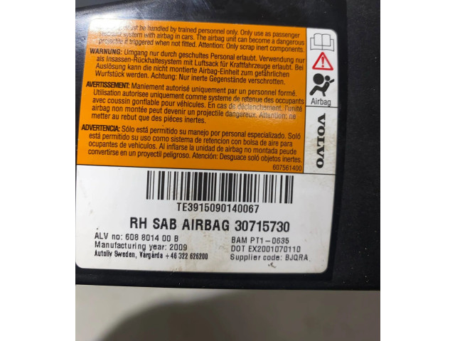 Подушка безопасности в сиденье 30715730, 608801400B Volvo S80