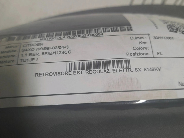 Zpětné zrcátko Citroen Saxo 1999 8148KV