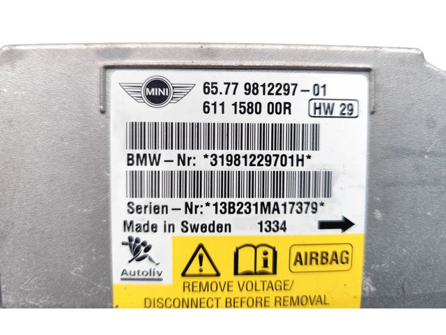 Блок подушек безопасности 9812297, 611158000R   Mini Paceman (R61)