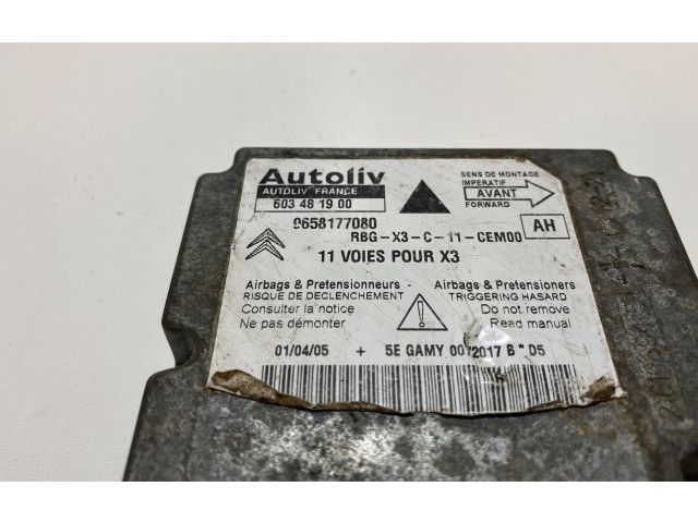 Блок подушек безопасности 9658177080, 603481900 Citroen C5