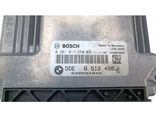 Řídící jednotka DDE8512498, 8512498 BMW 1 E82 E88 2010