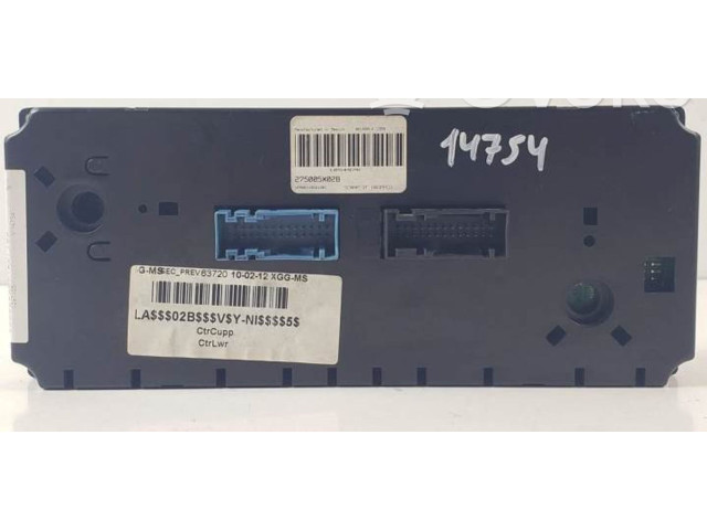 Блок управления кондиционера воздуха / климата/ печки (в салоне) 275005X02B Nissan Pathfinder R51