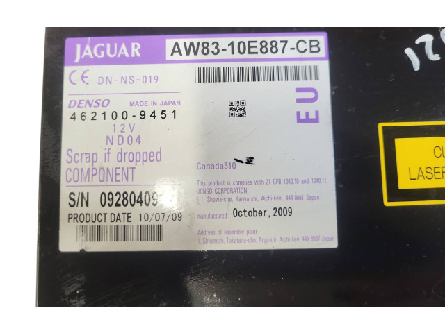 Считывающее устройство CD/DVD навигации (GPS) AW8310E887CB, 462109451   Jaguar XF X250   