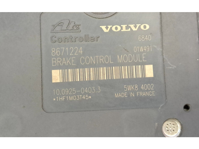 Блок АБС 08671223, 8671223 Volvo S80 1999 - 2003 года