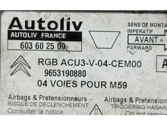 Блок подушек безопасности Citroen Berlingo