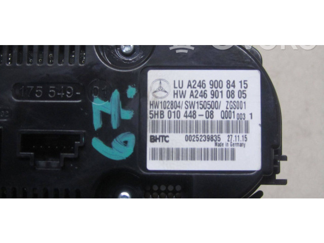 Блок управления климат-контролем A2469008415   Mercedes-Benz GLA W156