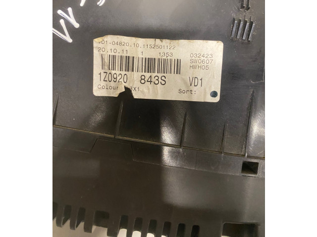 Панель приборов 1Z0920843S, 1152501122   Skoda Octavia Mk2 (1Z)       