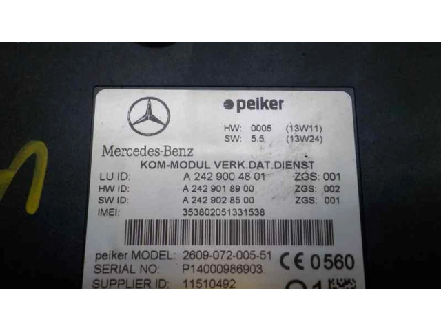 Блок управления A2429004801 Mercedes-Benz S AMG W221