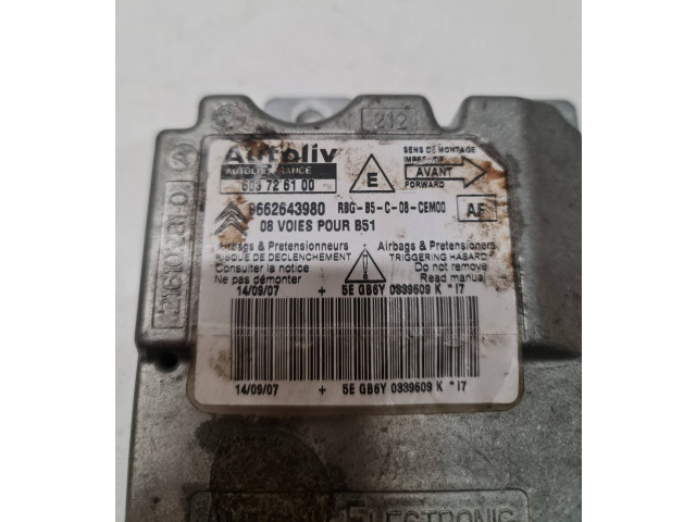 Блок подушек безопасности 603726100 Citroen C4 I