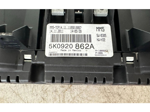 Панель приборов 5K0920862A, 1105010067 Volkswagen Golf VI