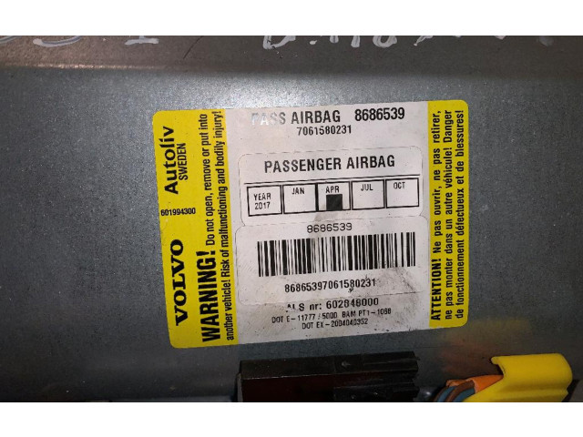 Подушка безопасности пассажира 8686539, B3-1   Volvo XC90