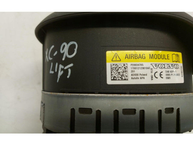 Подушка безопасности водителя 39834785 Volvo XC90