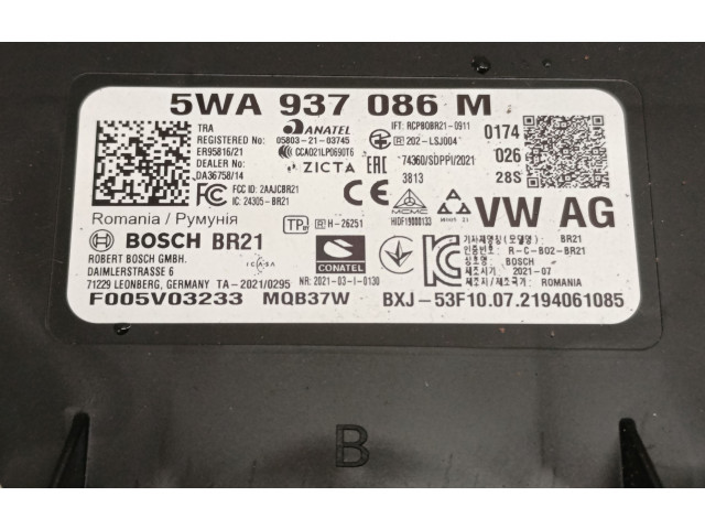 Блок комфорта 5WA937086M Volkswagen Golf VIII