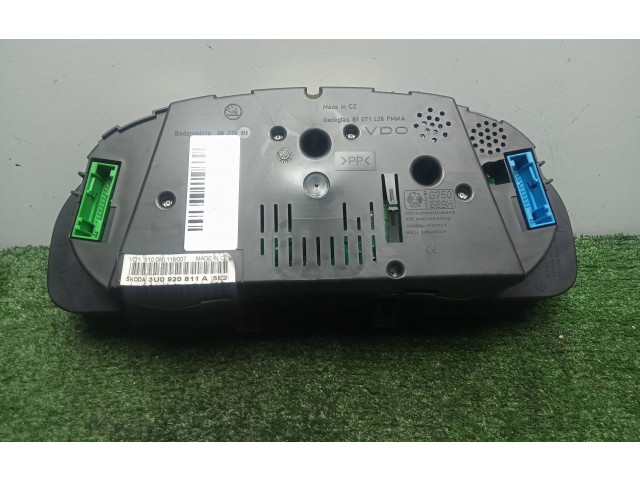 Панель приборов 3U0920811A, 2.CONECTORES Skoda Superb B5 (3U)