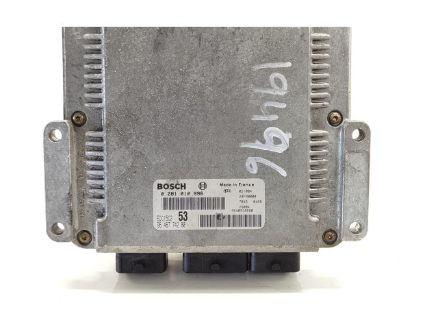 Блок управления двигателя 9646774280, 0281010996   Citroen Xsara