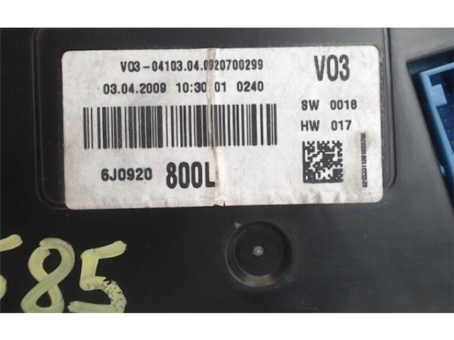 Přístrojová deska  Seat Ibiza IV (6J,6P) 2009 6J0920800L  