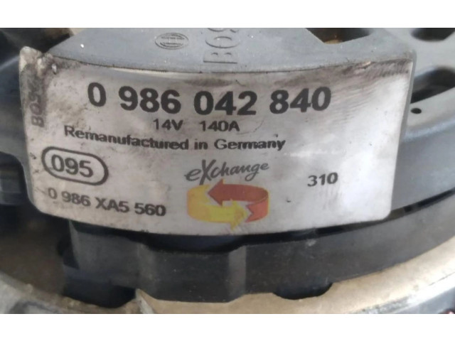 Генератор 0986042840 Volvo S80